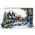Image of Needleart World Winter Snow Christmas No Count Cross Stitch Kit