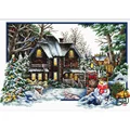 Image of Needleart World Winter Comes Christmas No Count Cross Stitch Kit
