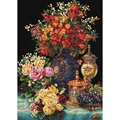 Image of Needleart World Classic Flowers No Count Cross Stitch Kit