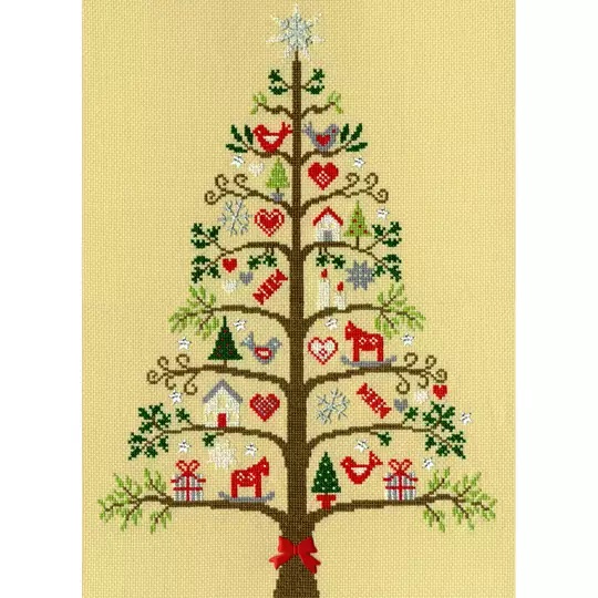 Image 1 of Bothy Threads Scandi Tree Christmas Cross Stitch Kit