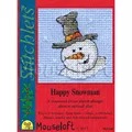 Image of Mouseloft Happy Snowman Christmas Cross Stitch Kit