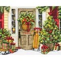 Image of Dimensions Home for the Holidays Christmas Cross Stitch Kit
