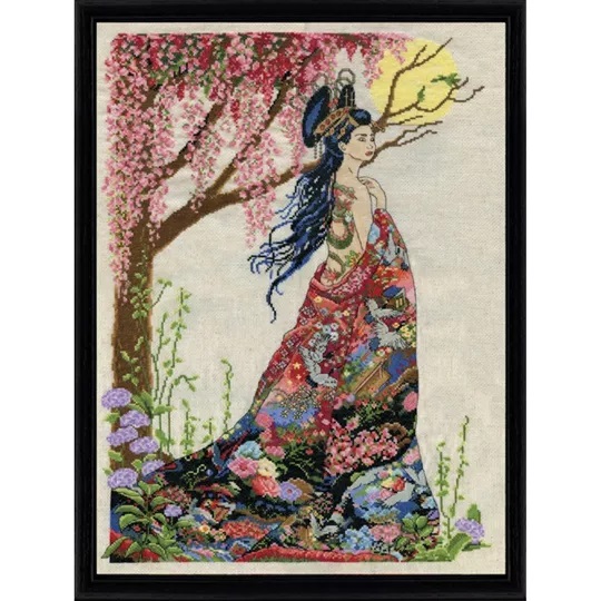 Image 1 of Design Works Crafts Queen of Silk Cross Stitch Kit