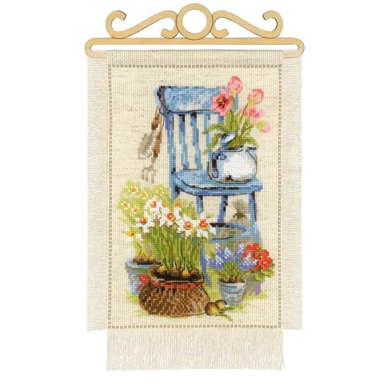 Image 1 of RIOLIS Cottage Garden Spring Cross Stitch Kit