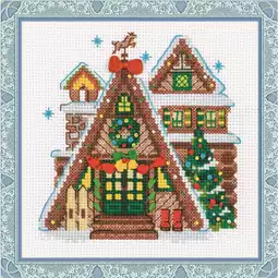 RIOLIS Winter Cabin Christmas Cross Stitch Kit