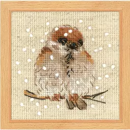 RIOLIS Sparrow Christmas Cross Stitch Kit