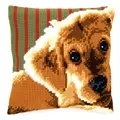 Image of Vervaco Dog Cushion Cross Stitch Kit