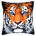 Image of Vervaco Tiger Cushion Cross Stitch Kit