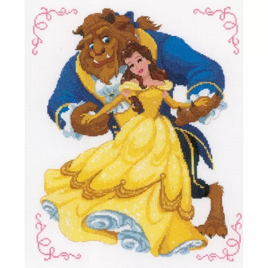 Image 1 of Vervaco Beauty and the Beast Cross Stitch Kit