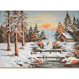 Grafitec Winter Sunset Tapestry Canvas