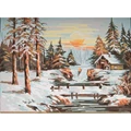 Image of Grafitec Winter Sunset Tapestry Canvas