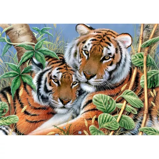 Image 1 of Grafitec Tender Tigers Tapestry Canvas