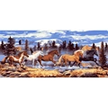 Image of Grafitec Running Horses Tapestry Canvas