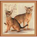 Image of RIOLIS Abyssinian Cats Cross Stitch Kit