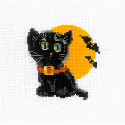 RIOLIS Happy Bee Black Cat Cross Stitch Kit