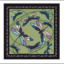 RIOLIS Dragonflies Cushion/Panel Cross Stitch Kit
