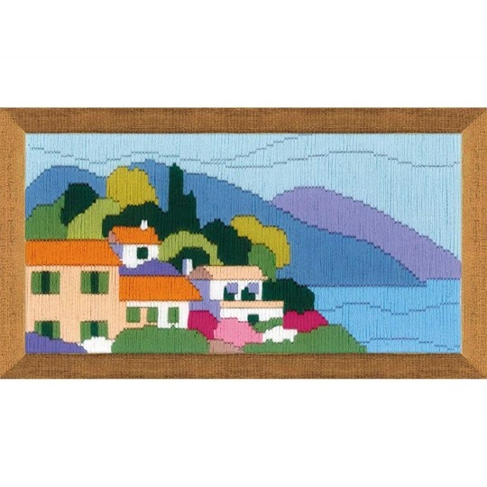 Image 1 of RIOLIS Town by the Sea Long Stitch Kit