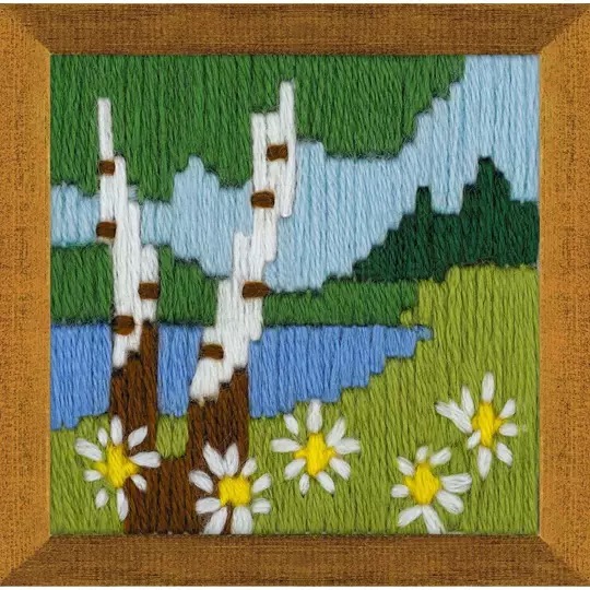 Image 1 of RIOLIS Forest Lake Long Stitch Kit