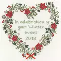 Image of Bothy Threads Winter Celebration Wedding Sampler Cross Stitch Kit