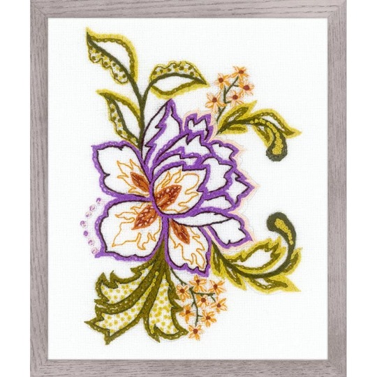 Image 1 of RIOLIS Flower Sketch Embroidery Kit