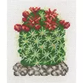 Image of Permin Cactus with Red Flower Cross Stitch Kit
