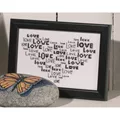 Image of Permin Love Heart Wedding Sampler Cross Stitch Kit