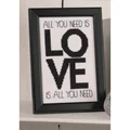 Image of Permin Love is All You Need Wedding Sampler Cross Stitch Kit