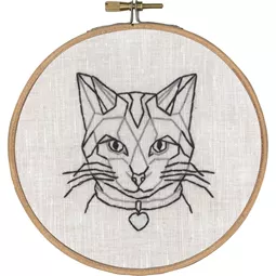 Permin Geo-Cat Embroidery Kit