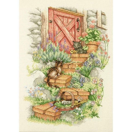 Image 1 of Dimensions Garden Steps Cross Stitch Kit