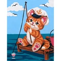 Image of Grafitec Fishy Kitty Tapestry Canvas
