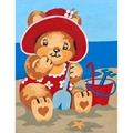 Image of Grafitec Beach Bunny Tapestry Canvas