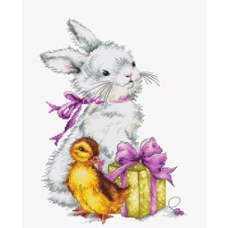 Luca-S Rabbit and Duckling Cross Stitch Kit