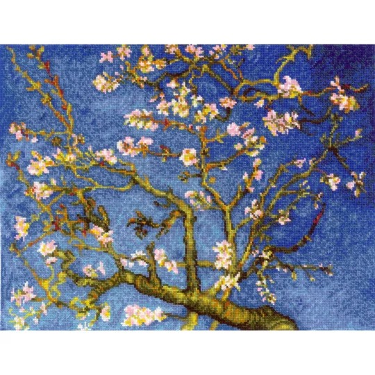 Image 1 of RIOLIS Almond Blossoms - Van Gogh Cross Stitch Kit