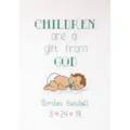 Image of Janlynn Gift From God Birth Sampler Birth Sampler Cross Stitch Kit