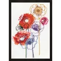 Image of Design Works Crafts Modern Floral Cross Stitch Kit