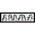 Image of Design Works Crafts Penguin Row Cross Stitch Kit