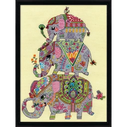 Design Works Crafts Elephant Trio Cross Stitch Kit