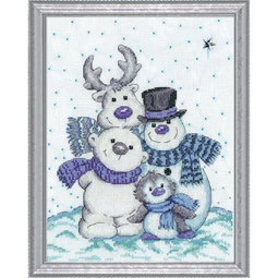 Design Works Crafts Snow Pals Christmas Cross Stitch Kit