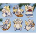 Image of Design Works Crafts Winter Angel Ornaments Christmas Cross Stitch Kit