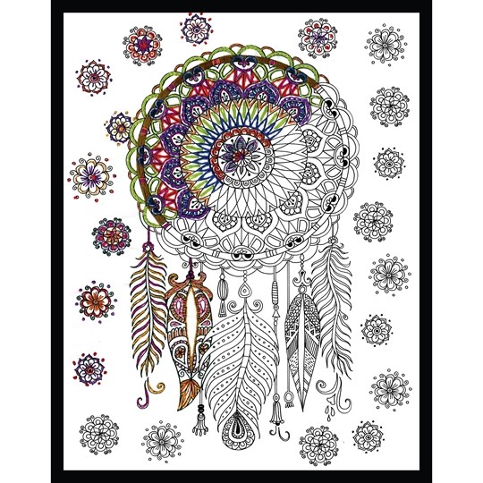 Image 1 of Design Works Crafts Zenbroidery - Trendy Dreamcatcher Embroidery Fabric
