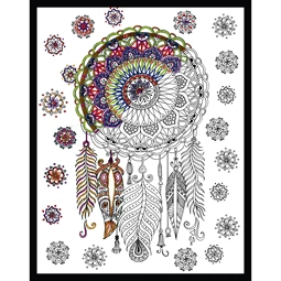 Design Works Crafts Zenbroidery - Trendy Dreamcatcher Embroidery Fabric