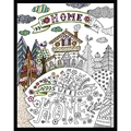 Image of Design Works Crafts Zenbroidery - Our Home Sweet Home Embroidery Fabric