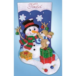 Design Works Crafts Busy Bunny Stocking Christmas Craft Kit