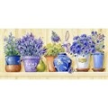 Image of Grafitec Lavender Pots Tapestry Canvas