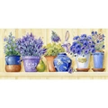 Image of Grafitec Lavender Pots Tapestry Canvas