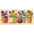 Image of Grafitec Pansy Pots Tapestry Canvas
