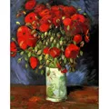 Image of Grafitec Red Poppies Tapestry Canvas