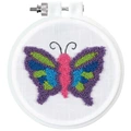 Image of Design Works Crafts Butterfly Punch Needle Kit