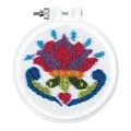 Image of Design Works Crafts Flower Punch Needle Kit