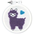 Image of Design Works Crafts Llama Punch Needle Kit